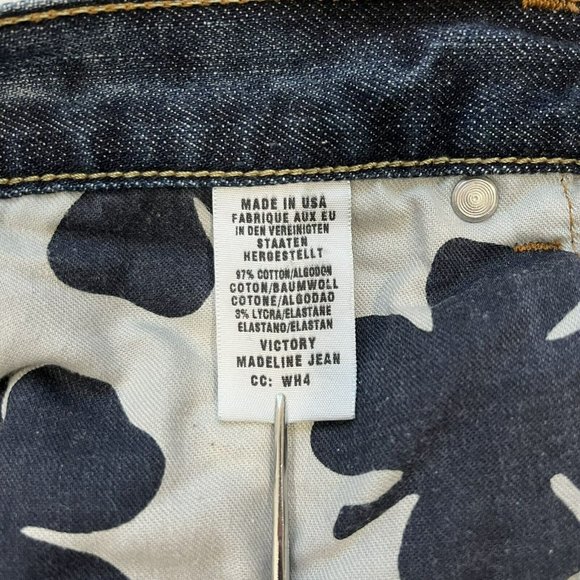 Lucky Brand Size 6/28 Tall Blue Victory Madeline Boot Cut Denim Jeans USA Made - Picture 14 of 15